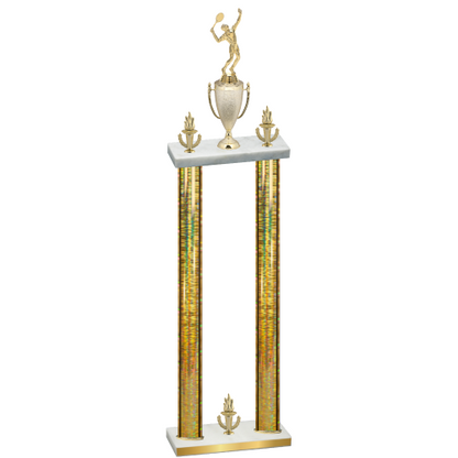 Double Gold Glacier Victory Tennis Trophy