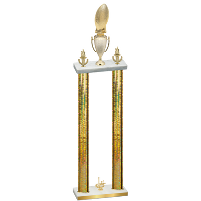 Double Gold Glacier First Place Football Trophy