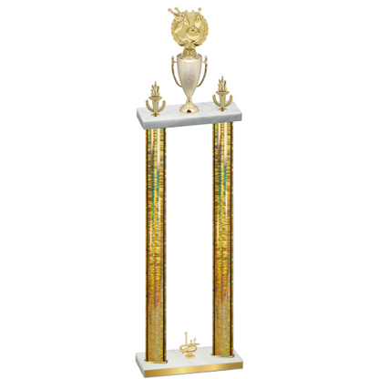 Double Gold Glacier First Place Bowling Trophy