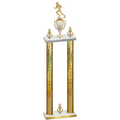 Double Gold Glacier Victory Football Trophy