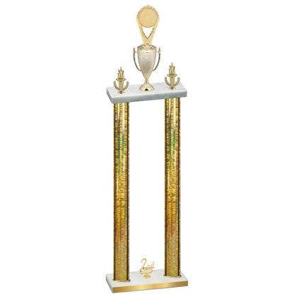 Double Gold Glacier Second Place Insert Trophy