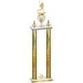 Double Gold Glacier Fourth Place Lacrosse Trophy