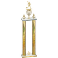 Double Gold Glacier Fourth Place Lacrosse Trophy