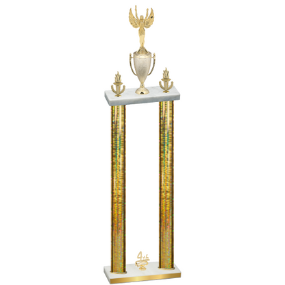 Double Gold Glacier Fourth Place Victory Trophy