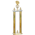 Double Gold Glacier Victory Basketball Trophy
