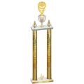 Double Gold Glacier Fourth Place Pickleball Trophy