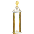 Double Gold Glacier Fourth Place Pickleball Trophy