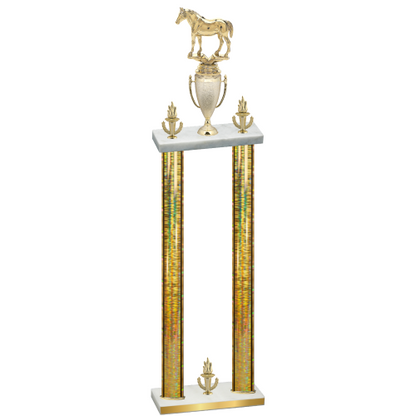 Double Gold Glacier Victory Horses Trophy