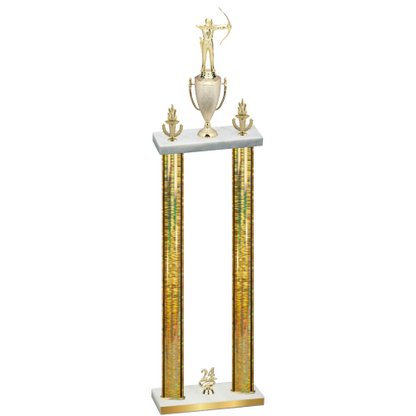 Double Gold Glacier Year Archery Trophy