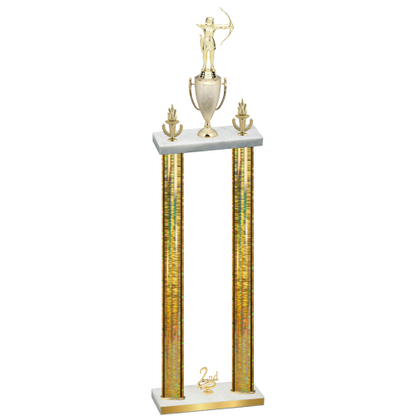 Double Gold Glacier Second Place Archery Trophy