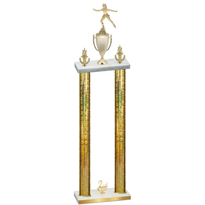 Double Gold Glacier Second Place Skater Trophy