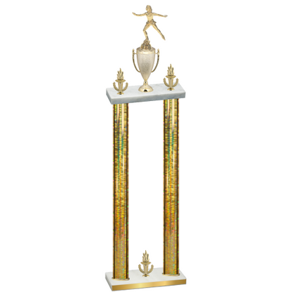 Double Gold Glacier Victory Skater Trophy