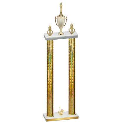 Double Gold Glacier First Place Chess Trophy