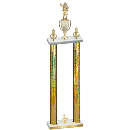 Double Gold Glacier Fourth Place Holiday Trophy