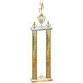 Double Gold Glacier Second Place Majorette Trophy