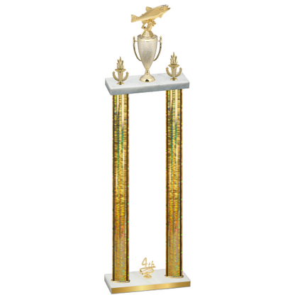 Double Gold Glacier Fourth Place Fishing Trophy