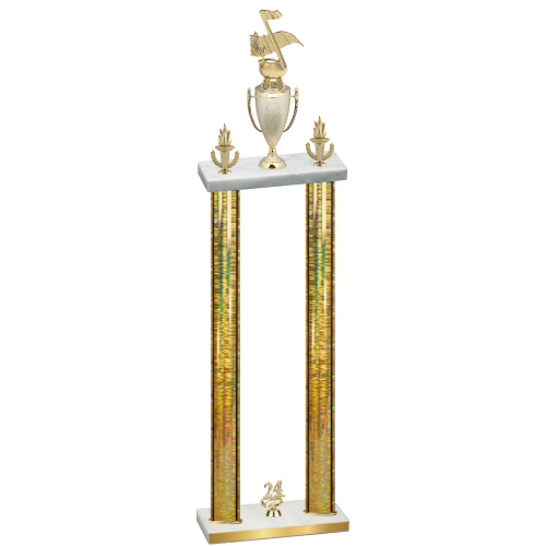 Double Gold Glacier Year Music Trophy