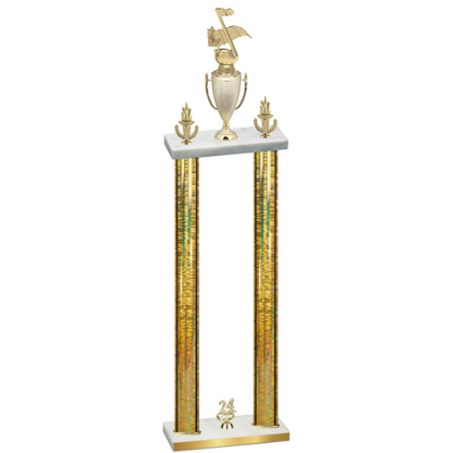 Double Gold Glacier Year Music Trophy