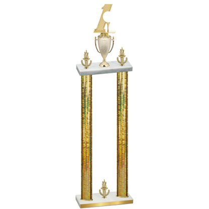 Double Gold Glacier Victory Golf Trophy