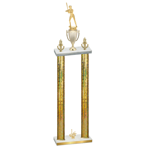 Double Gold Glacier First Place Softball Trophy