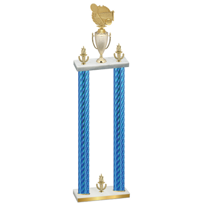 Double Blue Carbon Fiber Victory Tennis Trophy