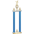Double Blue Carbon Fiber Victory Bowling Trophy