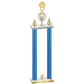 Double Blue Carbon Fiber Year Insert Trophy
