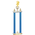 Double Blue Carbon Fiber Third Place Pickleball Trophy
