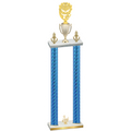 Double Blue Carbon Fiber Third Place Pickleball Trophy