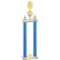 Double Blue Carbon Fiber Third Place Pickleball Trophy