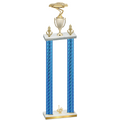Double Blue Carbon Fiber First Place Cars Trophy