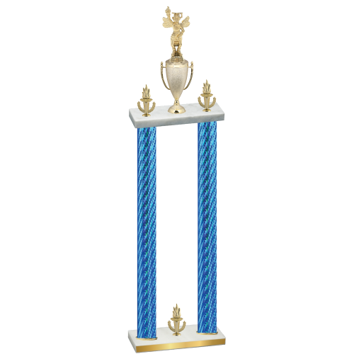 Double Blue Carbon Fiber Victory Academics Trophy