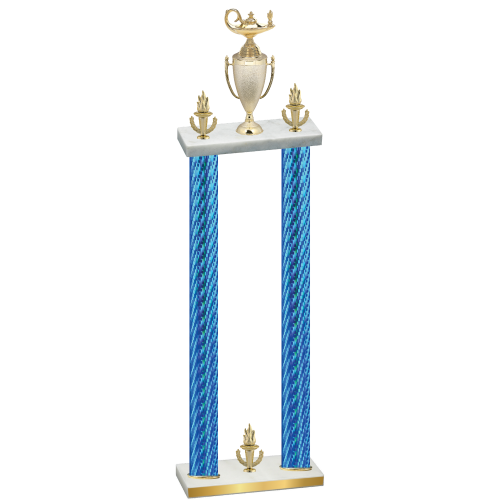 Double Blue Carbon Fiber Victory Academics Trophy