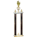 Double Black Glacier Fourth Place Rugby Trophy