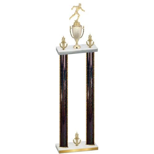 Double Black Glacier Victory Running Trophy