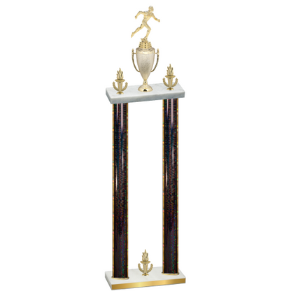 Double Black Glacier Victory Running Trophy
