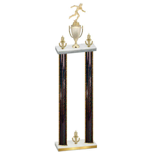 Double Black Glacier Victory Running Trophy