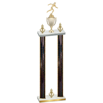Double Black Glacier Victory Running Trophy