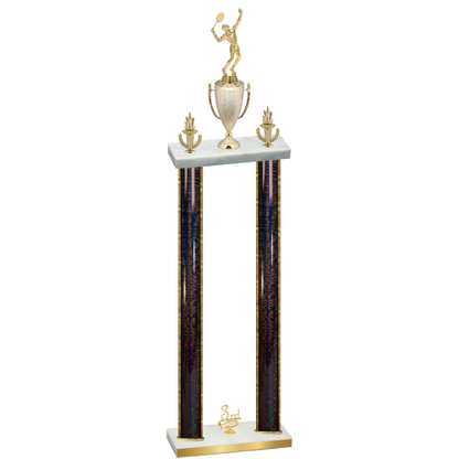 Double Black Glacier Third Place Tennis Trophy