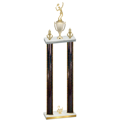 Double Black Glacier Second Place Tennis Trophy