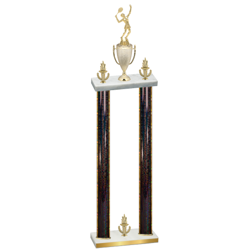 Double Black Glacier Victory Tennis Trophy