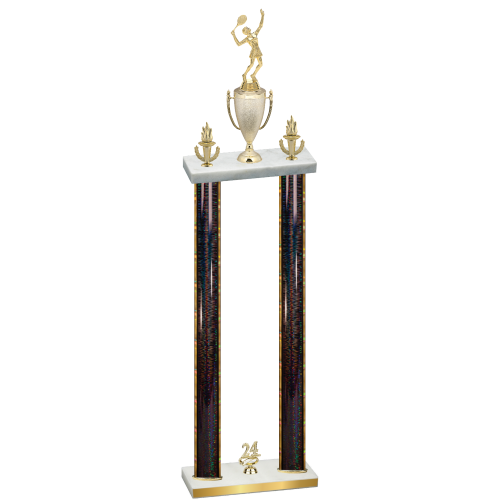 Double Black Glacier Year Tennis Trophy