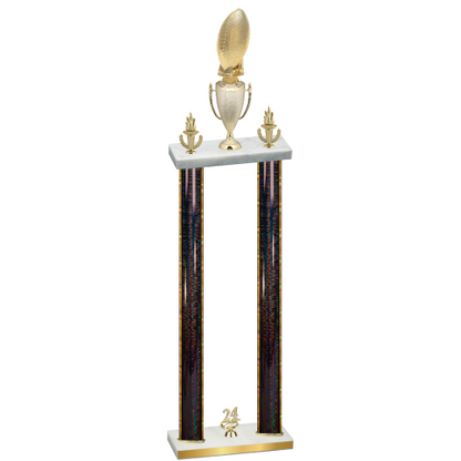 Double Black Glacier Year Football Trophy