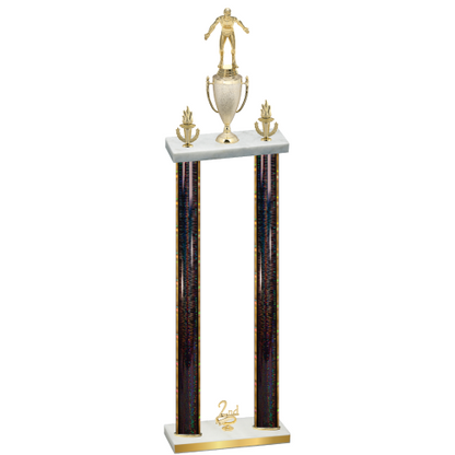Double Black Glacier Second Place Wrestling Trophy