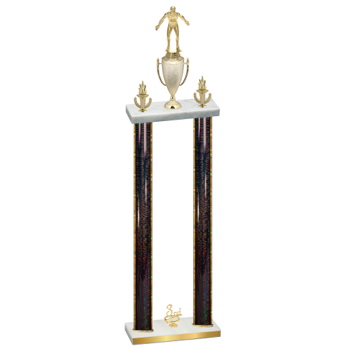 Double Black Glacier Third Place Wrestling Trophy