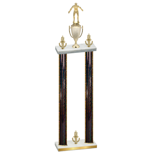 Double Black Glacier Victory Wrestling Trophy
