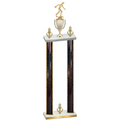 Double Black Glacier Victory Bowling Trophy