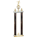 Double Black Glacier Fourth Place Bowling Trophy