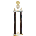 Double Black Glacier Fourth Place Bowling Trophy