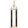 Double Black Glacier Fourth Place Volleyball Trophy